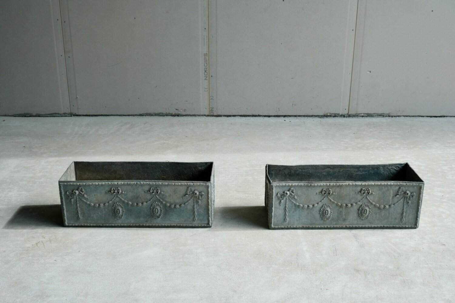 Pair of Late 19th Century Lead Planters - JAA