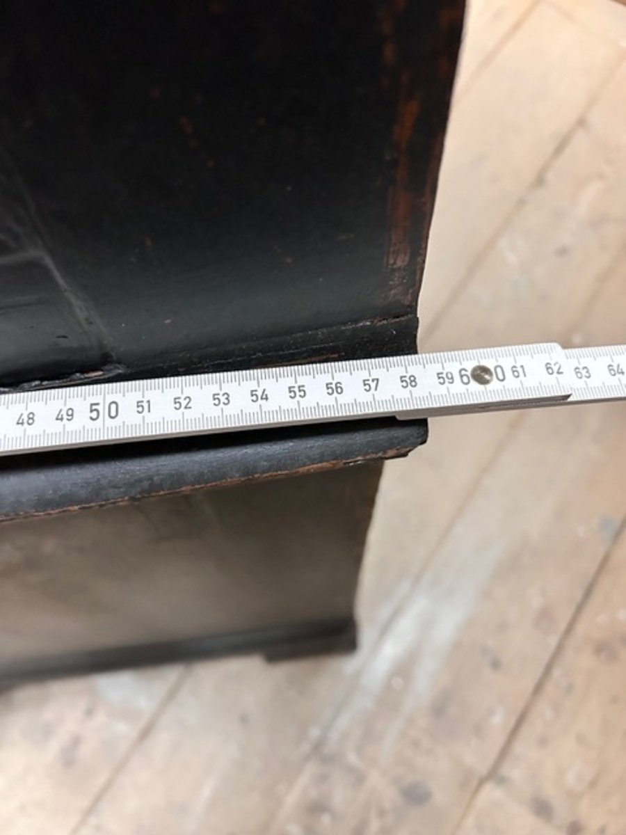 Black rare Swedish bureau 18th century - JAA