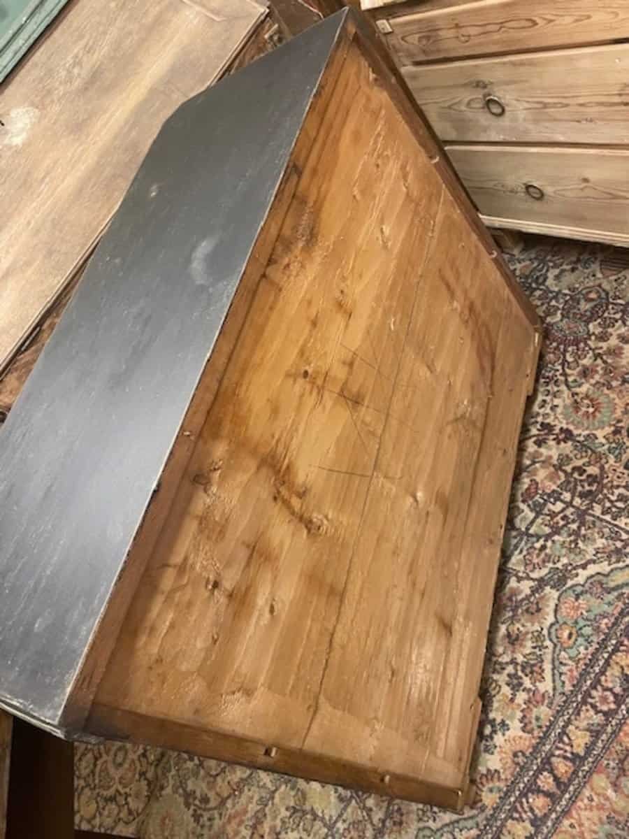 19th Century Swedish Black-Painted Pine Chest of Drawers - JAA