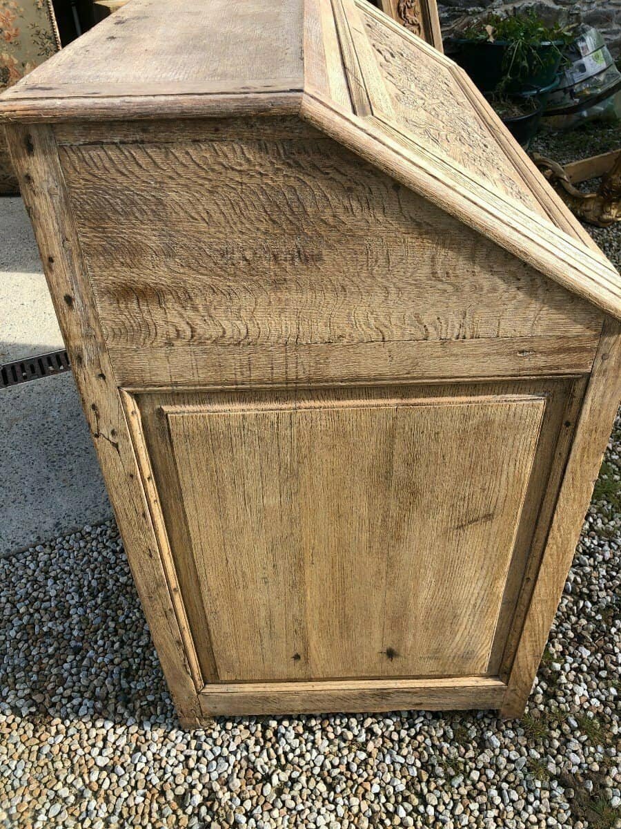 Louis XVI Period Liégeois Scriban In Natural Oak - JAA