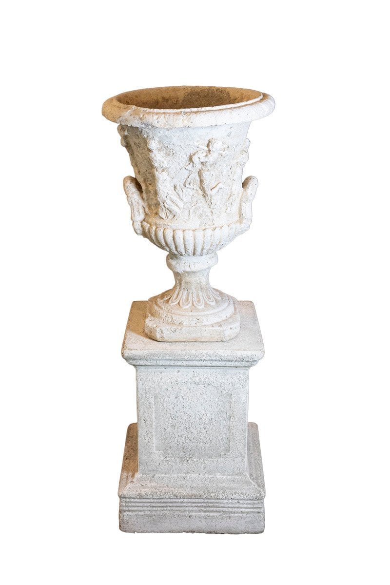 Provençale Medici Vase Inspired Jardinière with Carved Scenes, circa 1870
