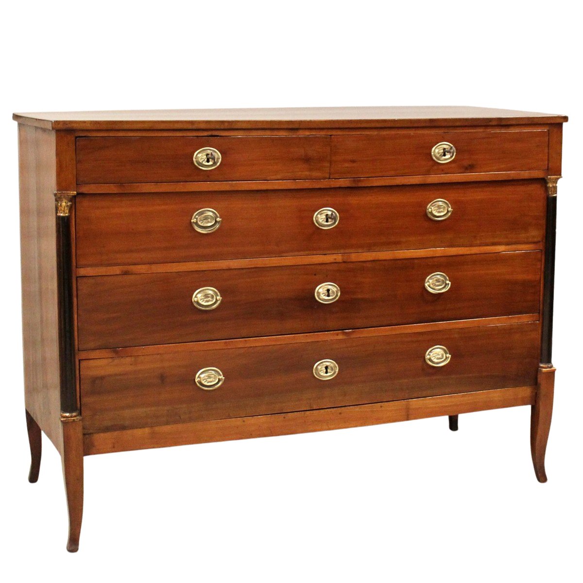 Antique Directoire Chest Of Drawers In Cherrywood - Italy 18th - JAA