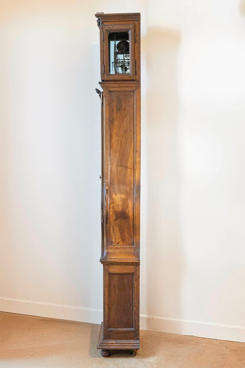 French Louis XV Period Walnut Longcase Clock from the Rhône Valley, circa 1760 - JAA