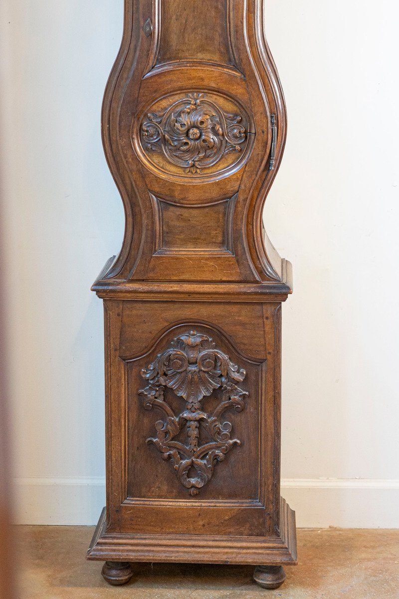 French Louis XV Period Walnut Longcase Clock from the Rhône Valley, circa 1760 - JAA