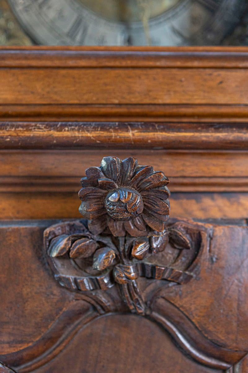 French Louis XV Period Walnut Longcase Clock from the Rhône Valley, circa 1760 - JAA