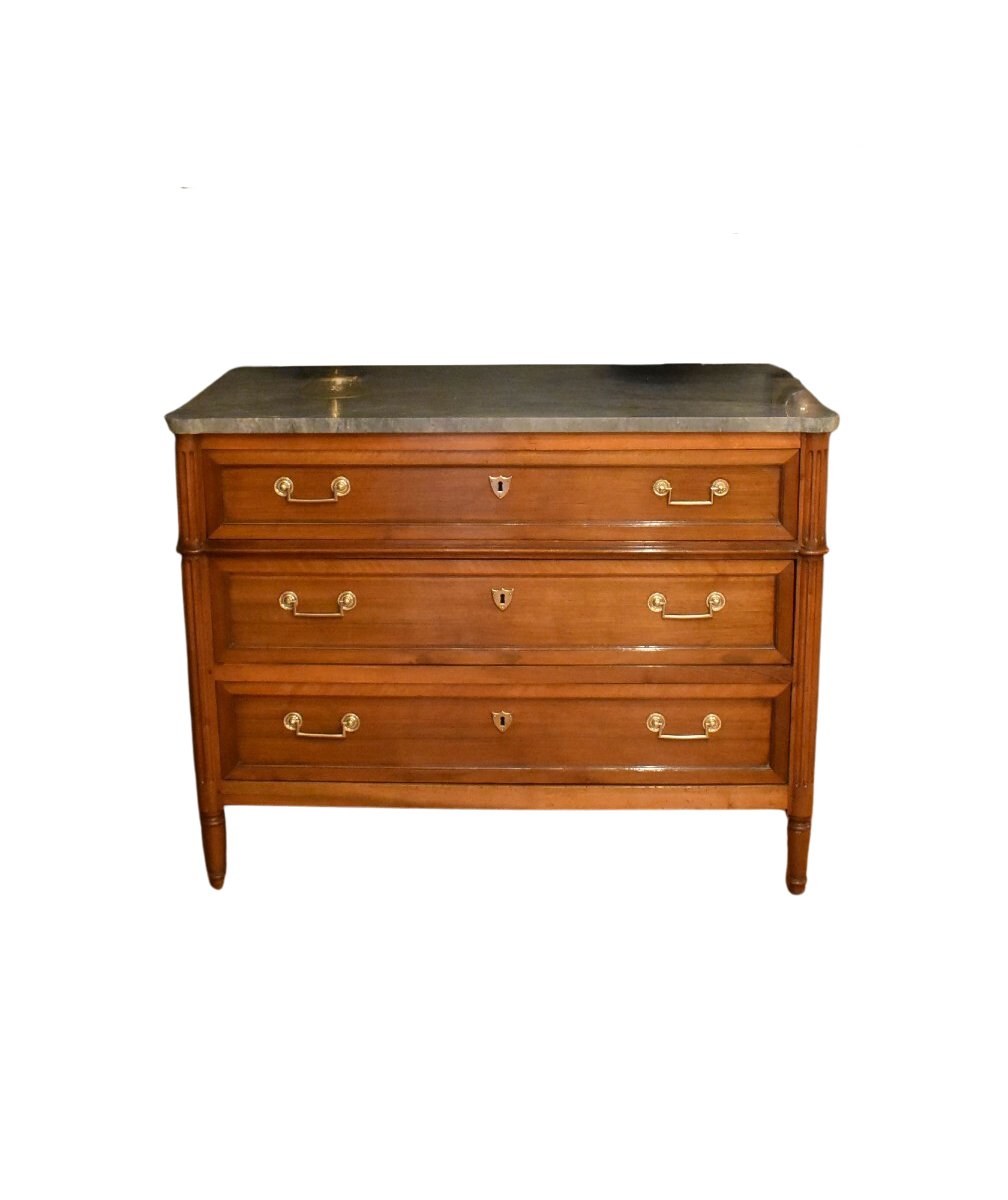 Louis XVI Walnut Chest Of Drawers - JAA