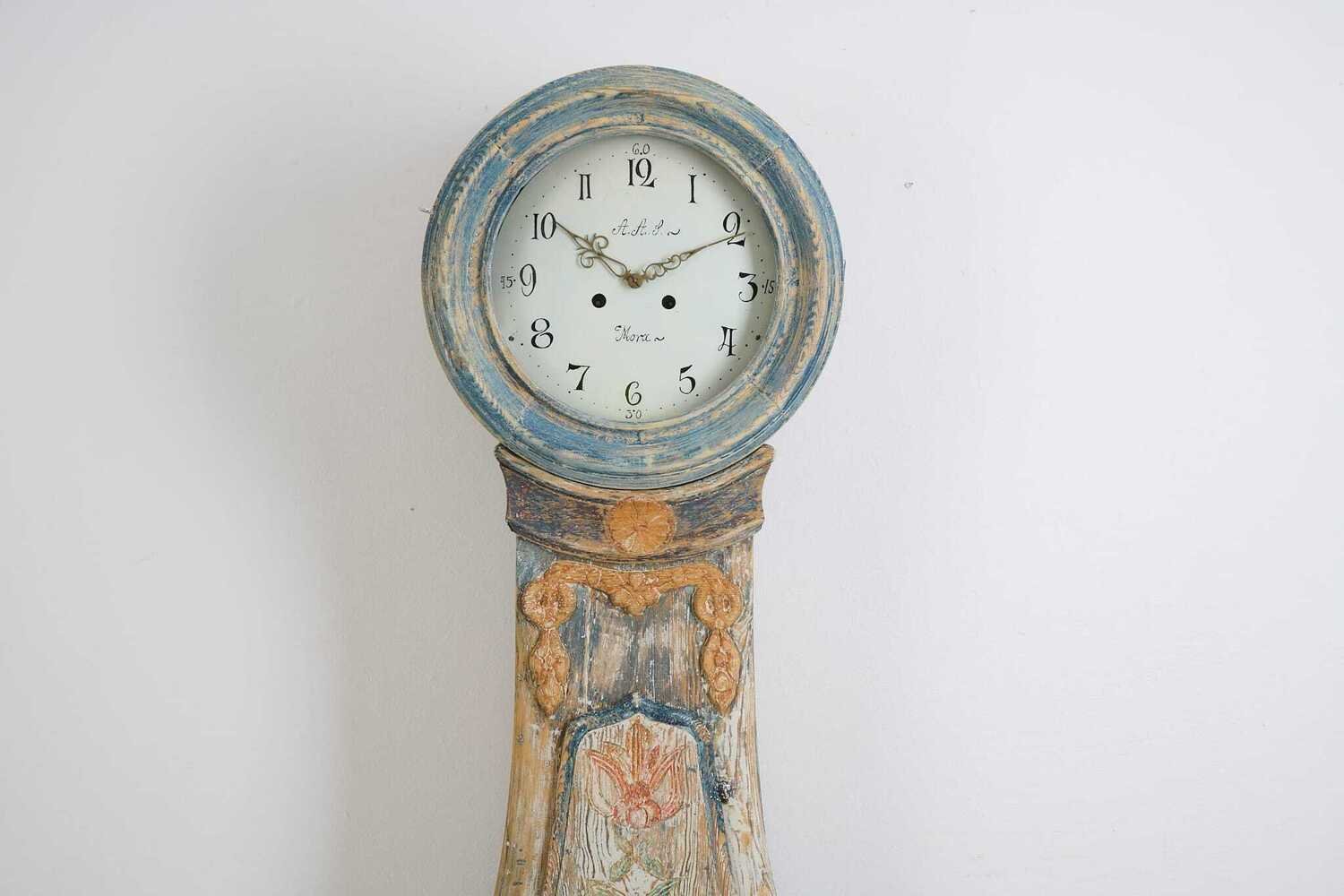 New Antique Long Case Clock from Sweden Dated 1809 - JAA