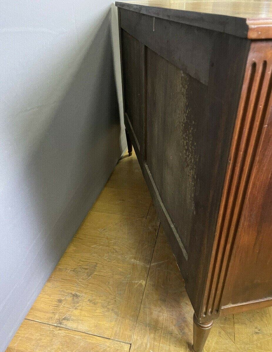 Louis XVI Style Chest Of Drawers In Walnut Circa 1880 - JAA