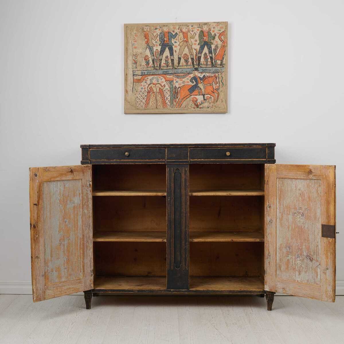 Swedish Country Antique Sideboard from the Gustavian Period - JAA