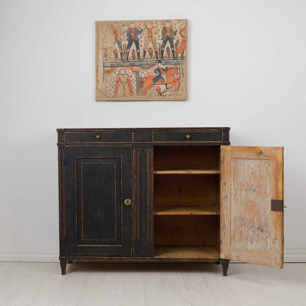 Swedish Country Antique Sideboard from the Gustavian Period - JAA