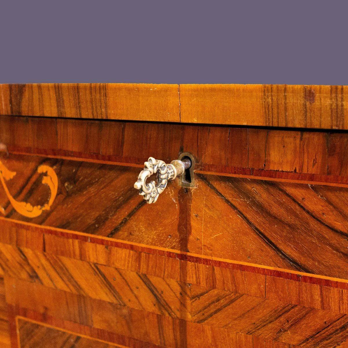 Walnut Bedside Table/nightstand, Louis XVI Style -xix Century - JAA