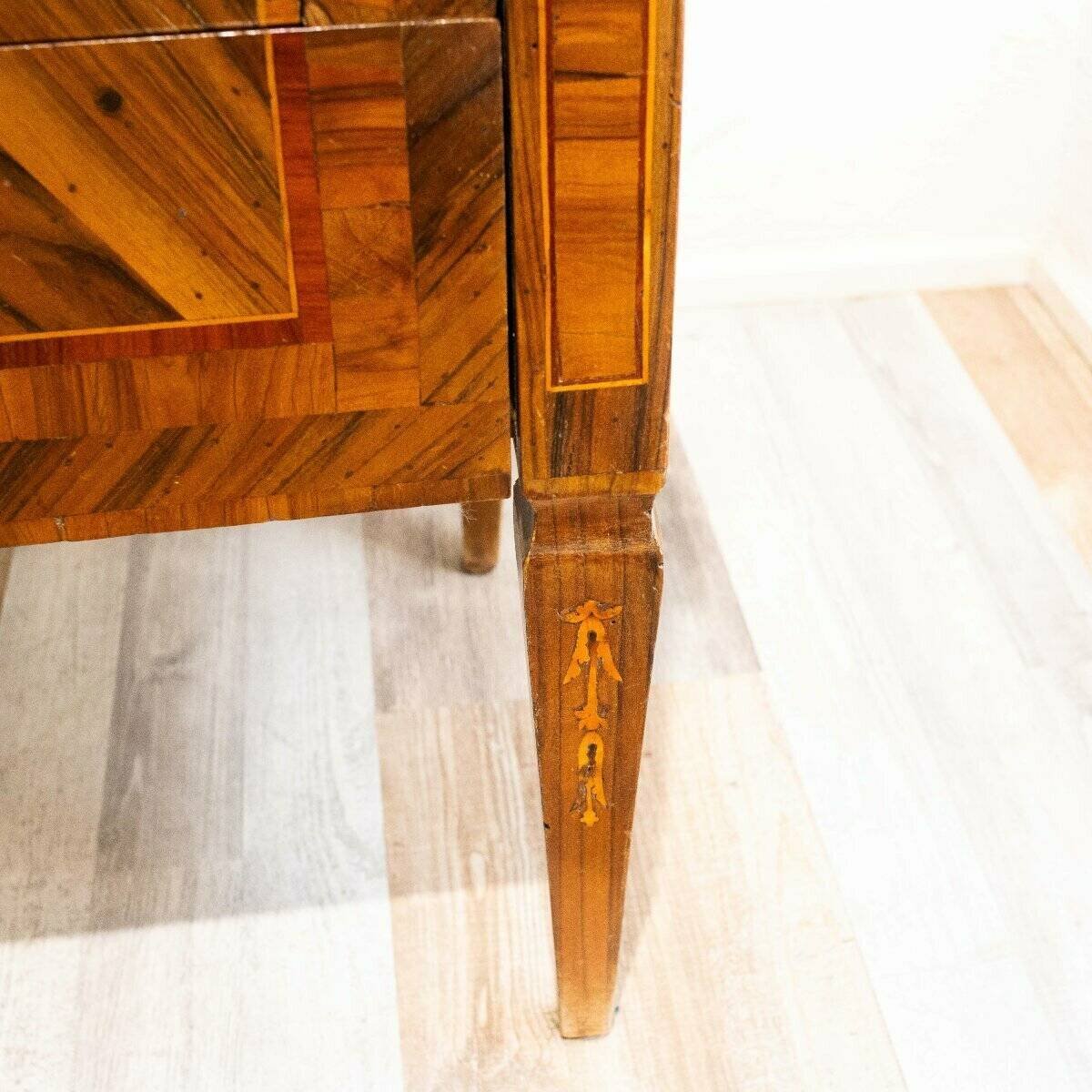 Walnut Bedside Table/nightstand, Louis XVI Style -xix Century - JAA