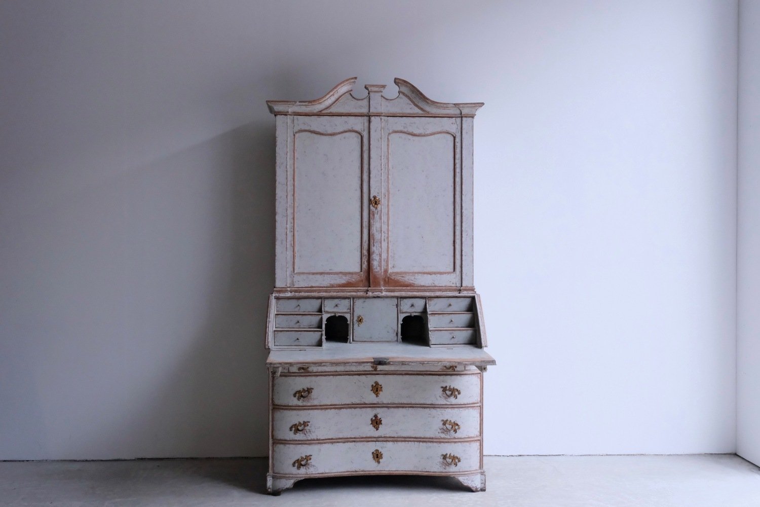 Danish Rococo Secretary Circa 1760 - JAA