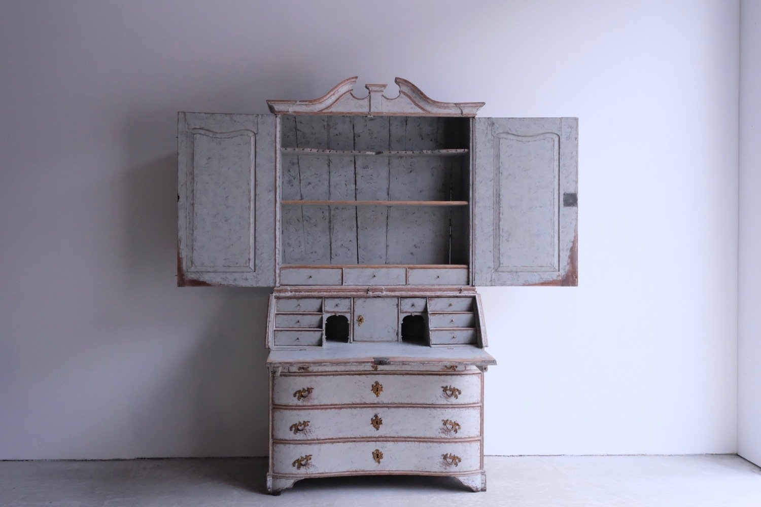 Danish Rococo Secretary Circa 1760 - JAA