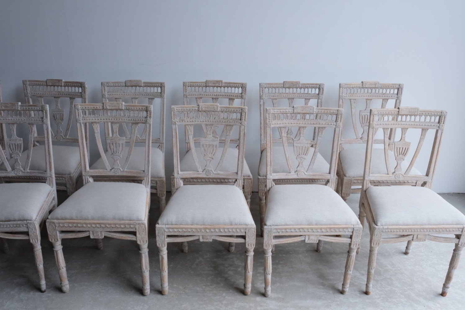 Set of 14 Gustavian Chairs Circa 1820 - Priced Individually - JAA
