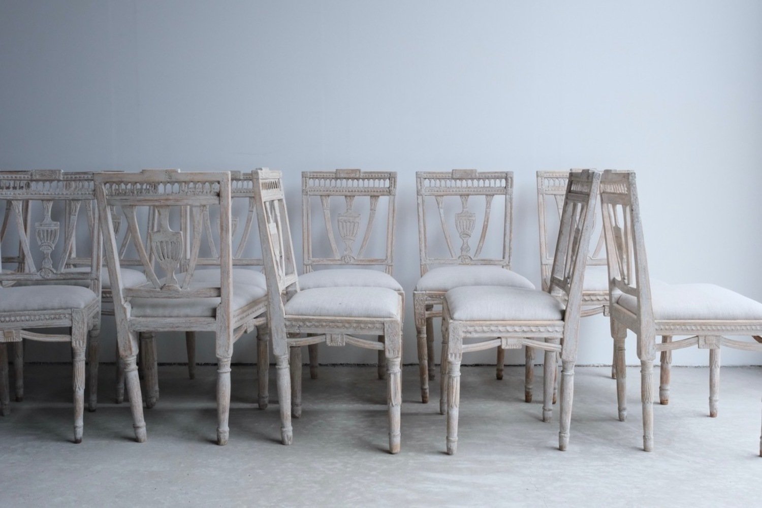 Set of 14 Gustavian Chairs Circa 1820 - Priced Individually - JAA