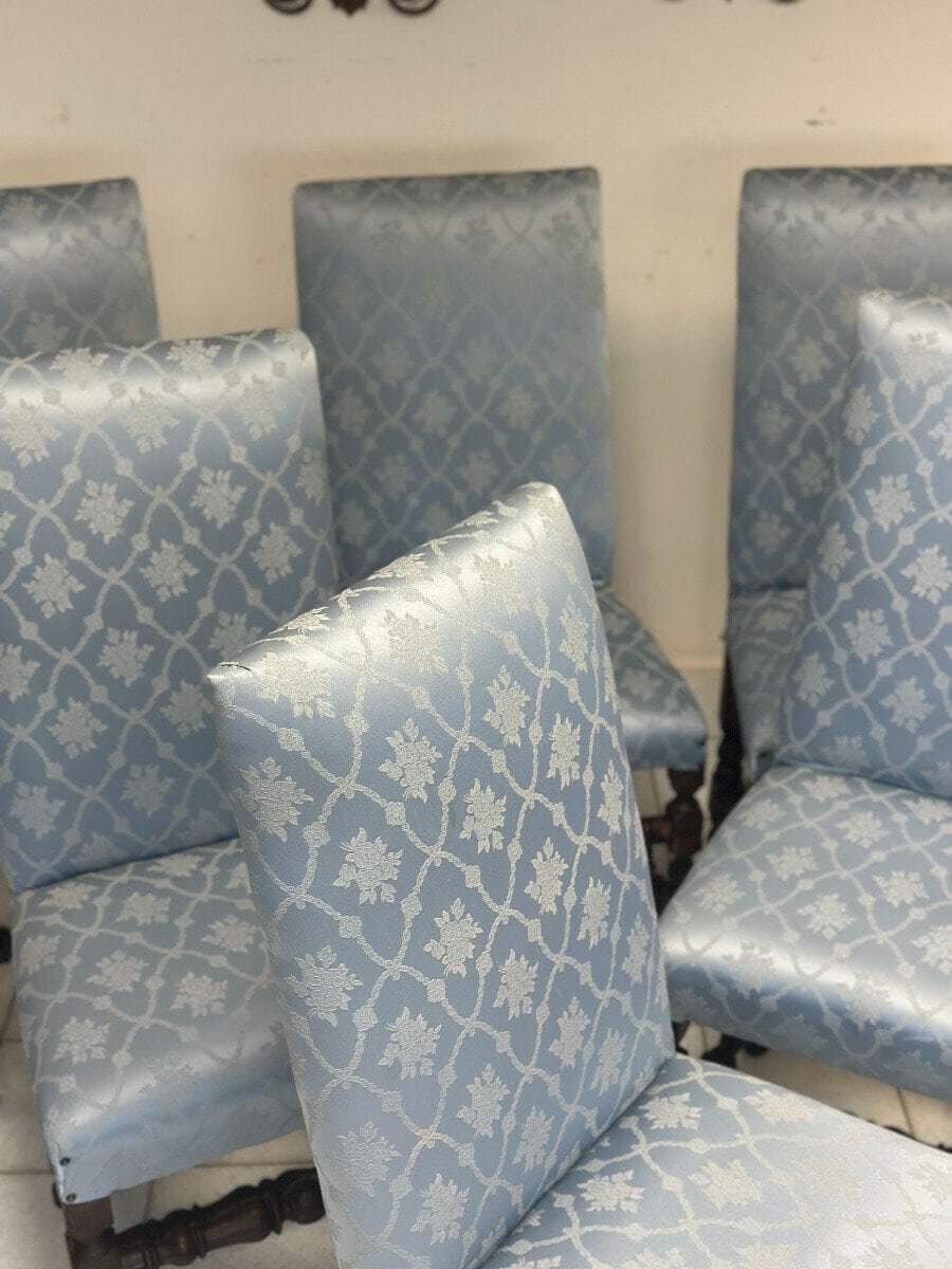 Group Of Six Walnut Reel Chairs. 18th Century - JAA