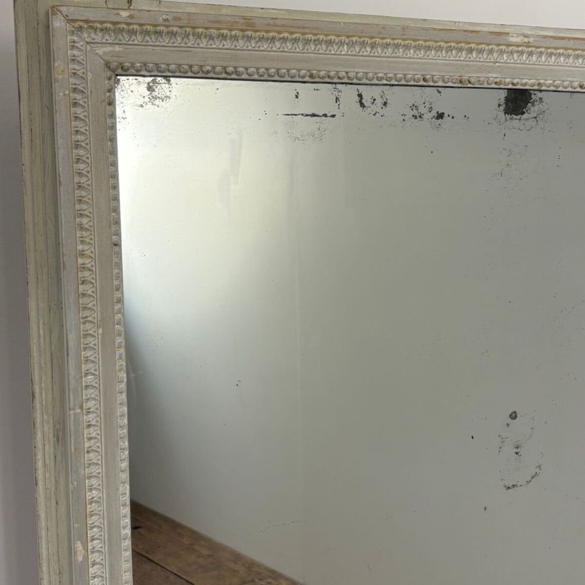 Large Louis XVI period wood panel mirror - JAA