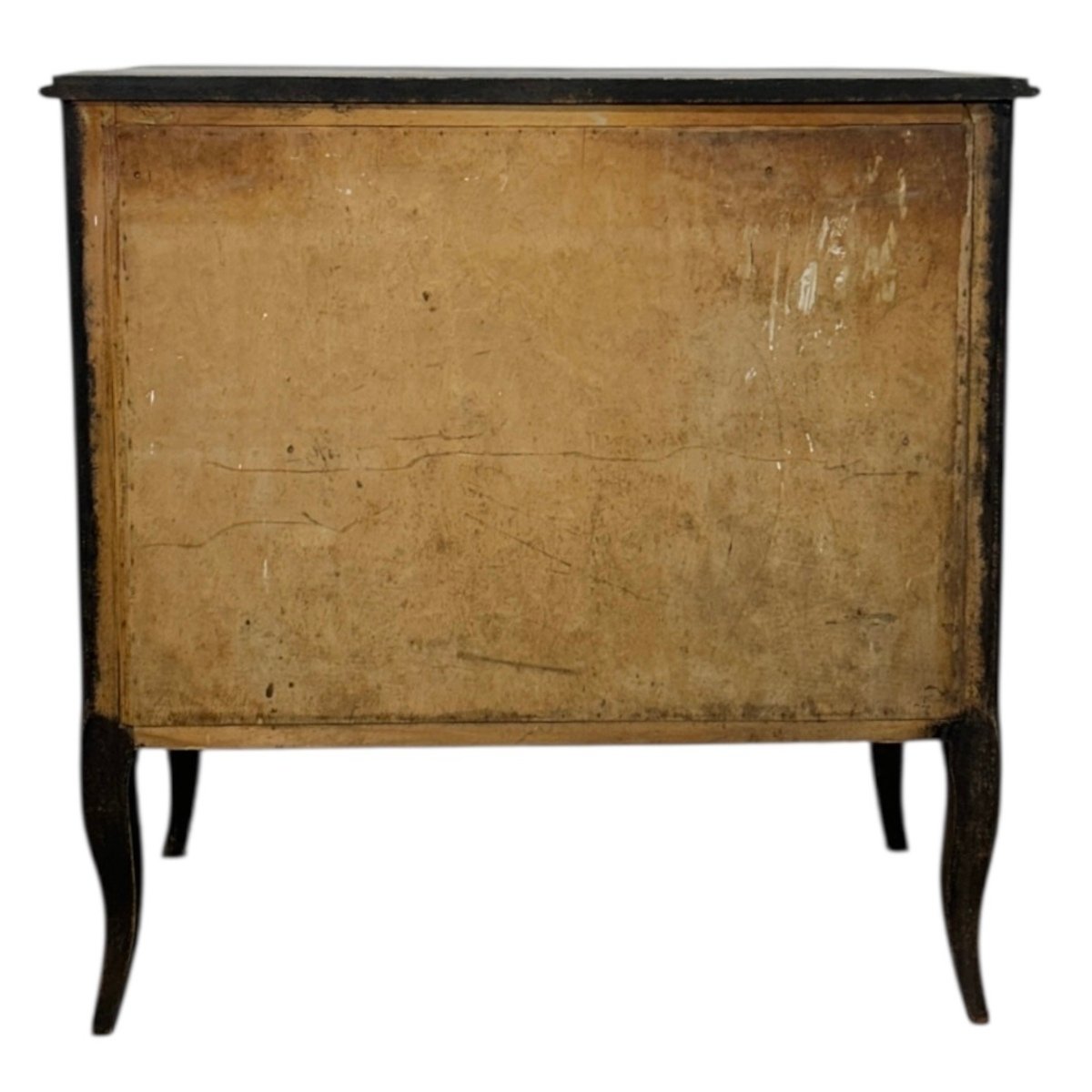 Neo-Rococo Chest of Black Painted Drawers Circa 1920-1940 - JAA