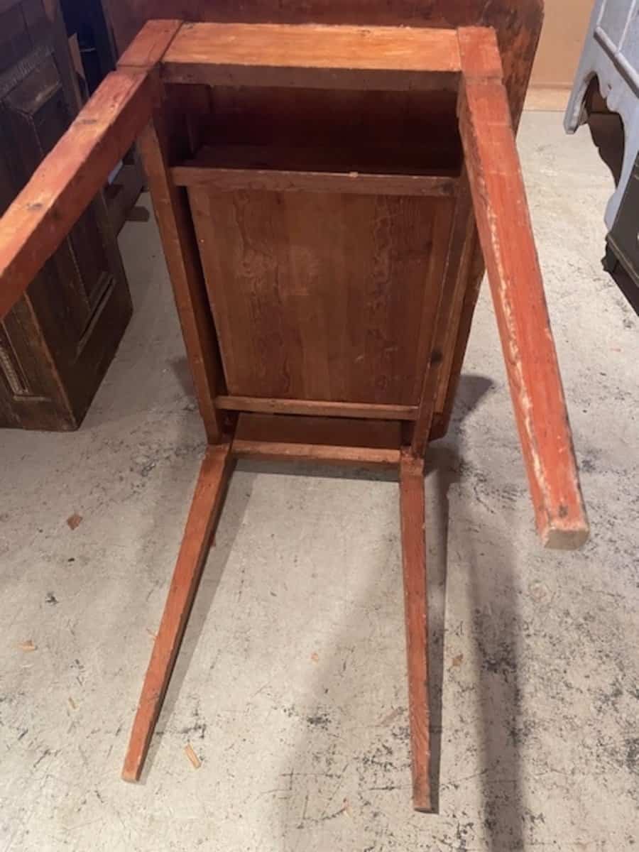 One drawers sidetable from middle of the 1800-hundered in pine, Sweden. - JAA