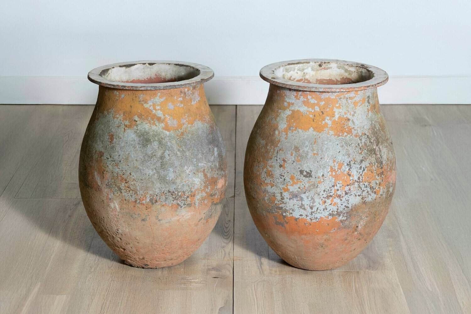 Pair of 19th Century French Cast Iron Jars - JAA