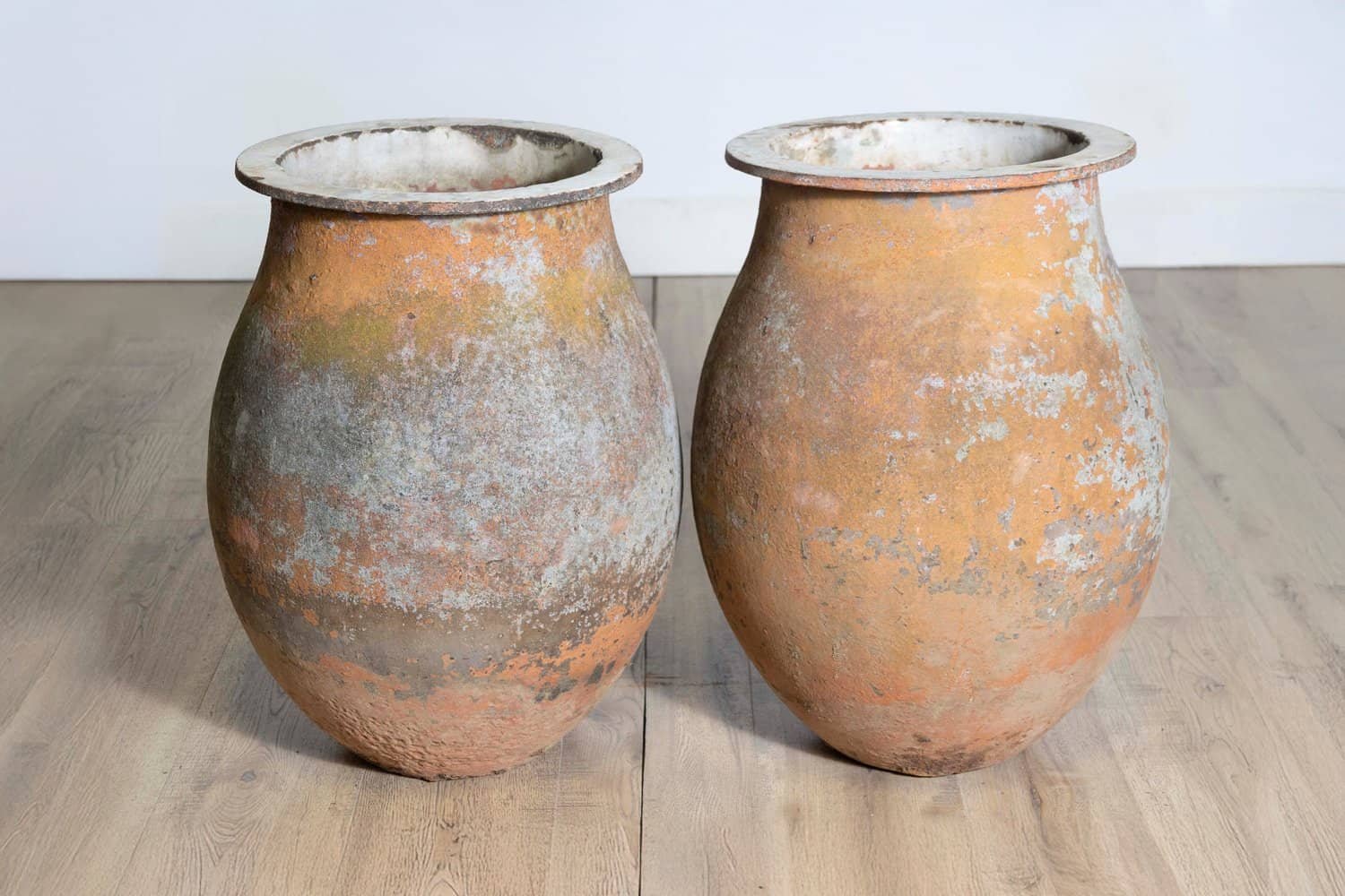 Pair of 19th Century French Cast Iron Jars - JAA
