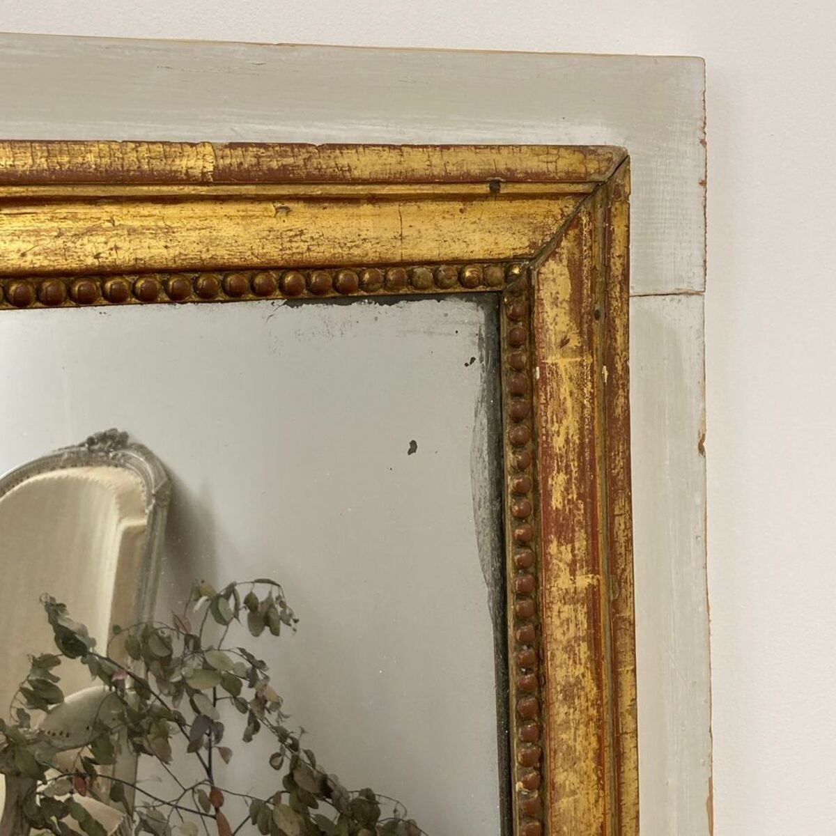 Large Louis XVI period paneled mirror - JAA