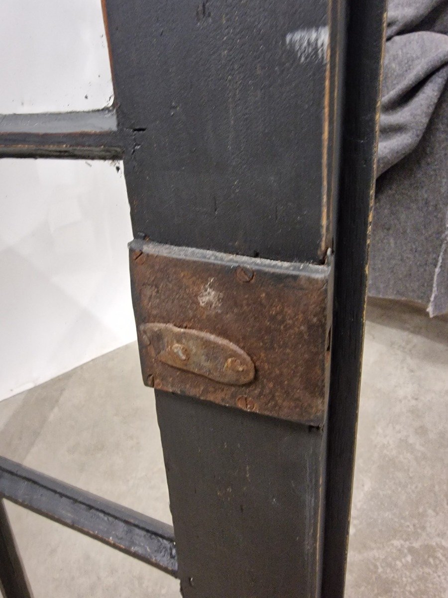 Black Painted 18th Century Wall Cabinet Circa 1770 - JAA