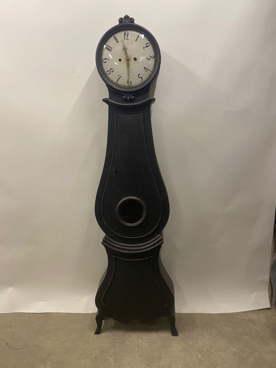 19th Century Black Painted Clock Circa 1850 - JAA