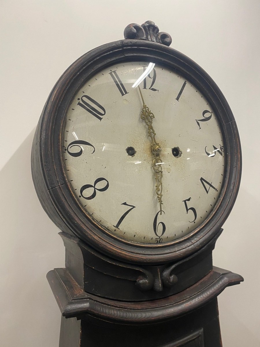 19th Century Black Painted Clock Circa 1850 - JAA