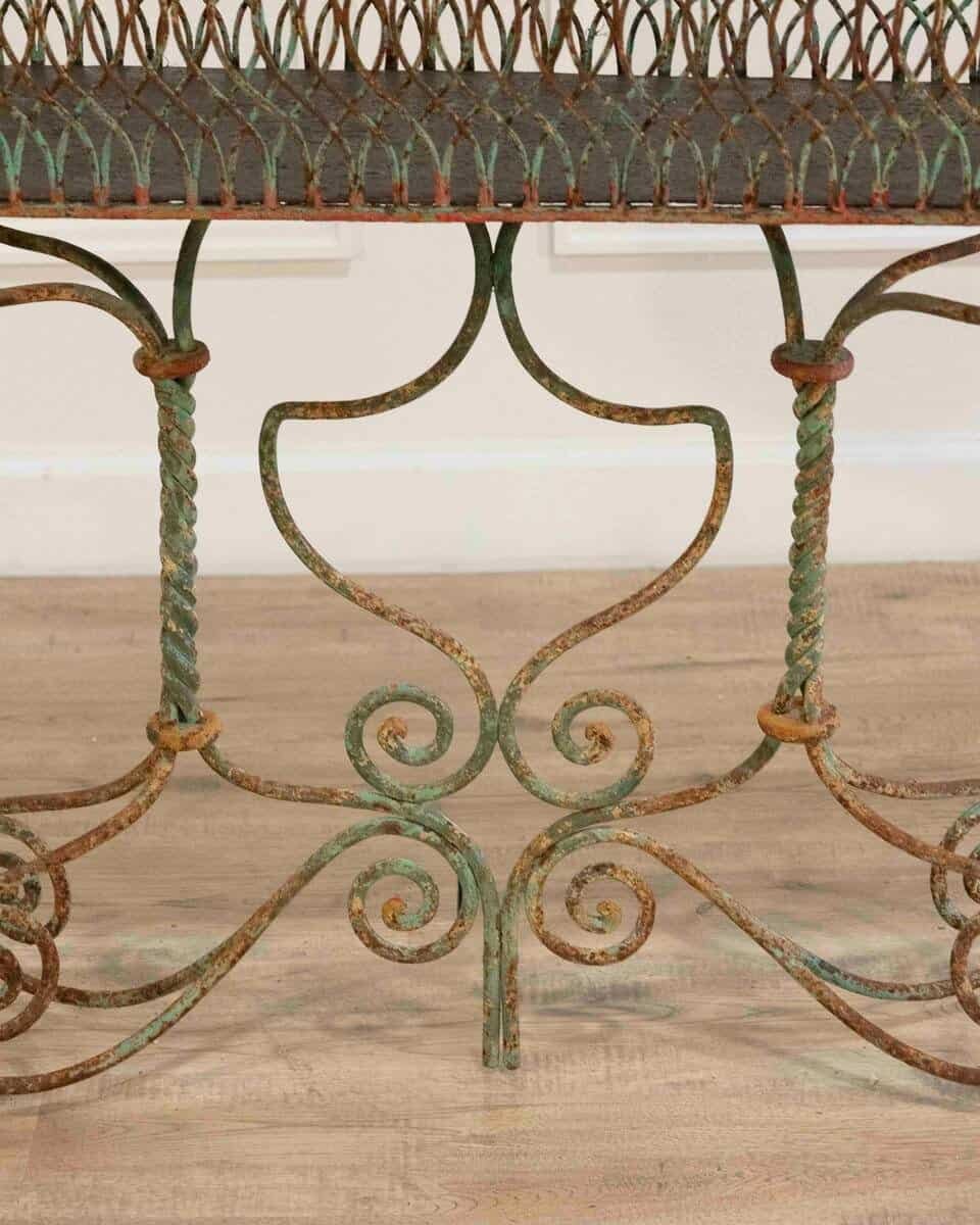Large 19th century wrought iron planter - JAA