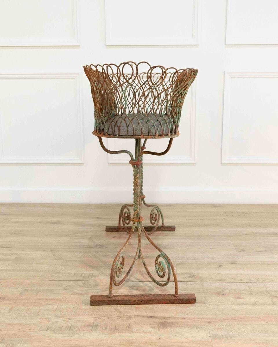 Large 19th century wrought iron planter - JAA