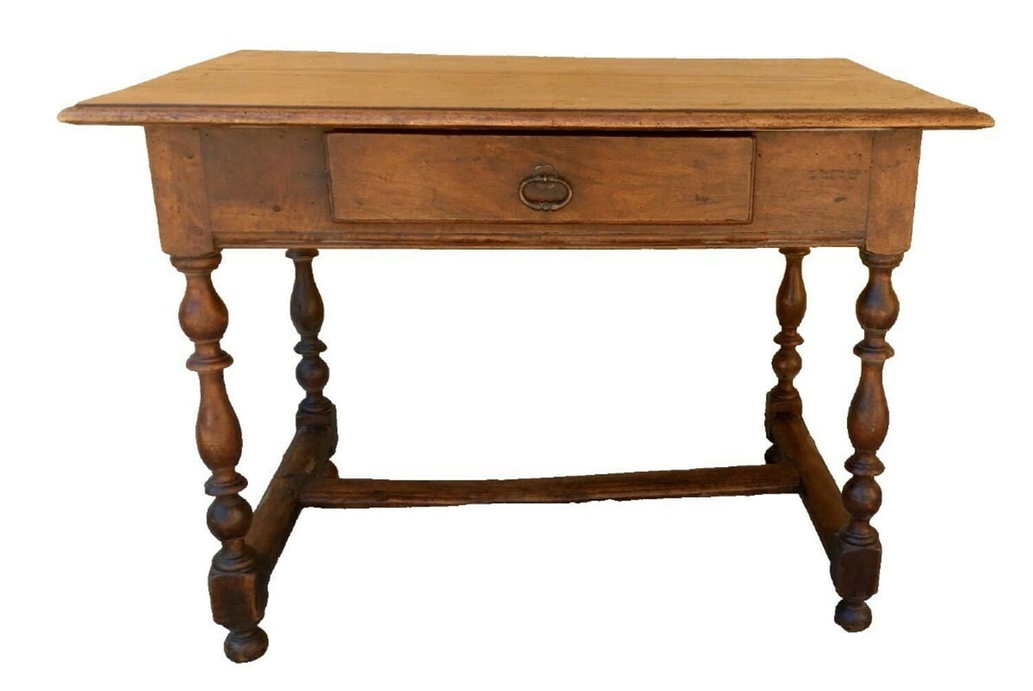 Antique Walnut Wood Spring Table, 18th Century, - JAA
