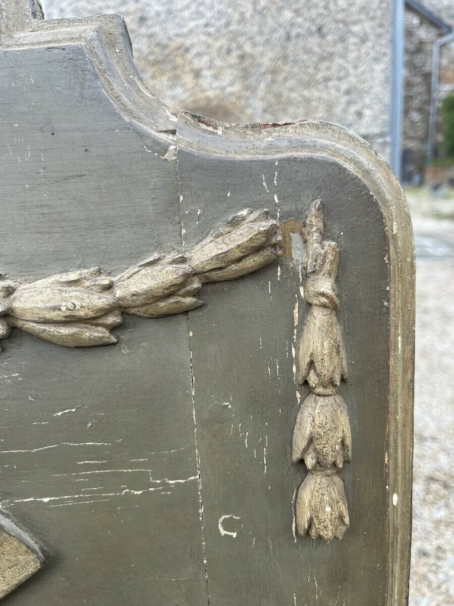 Louis XVI Period Trumeau In Painted Wood - JAA