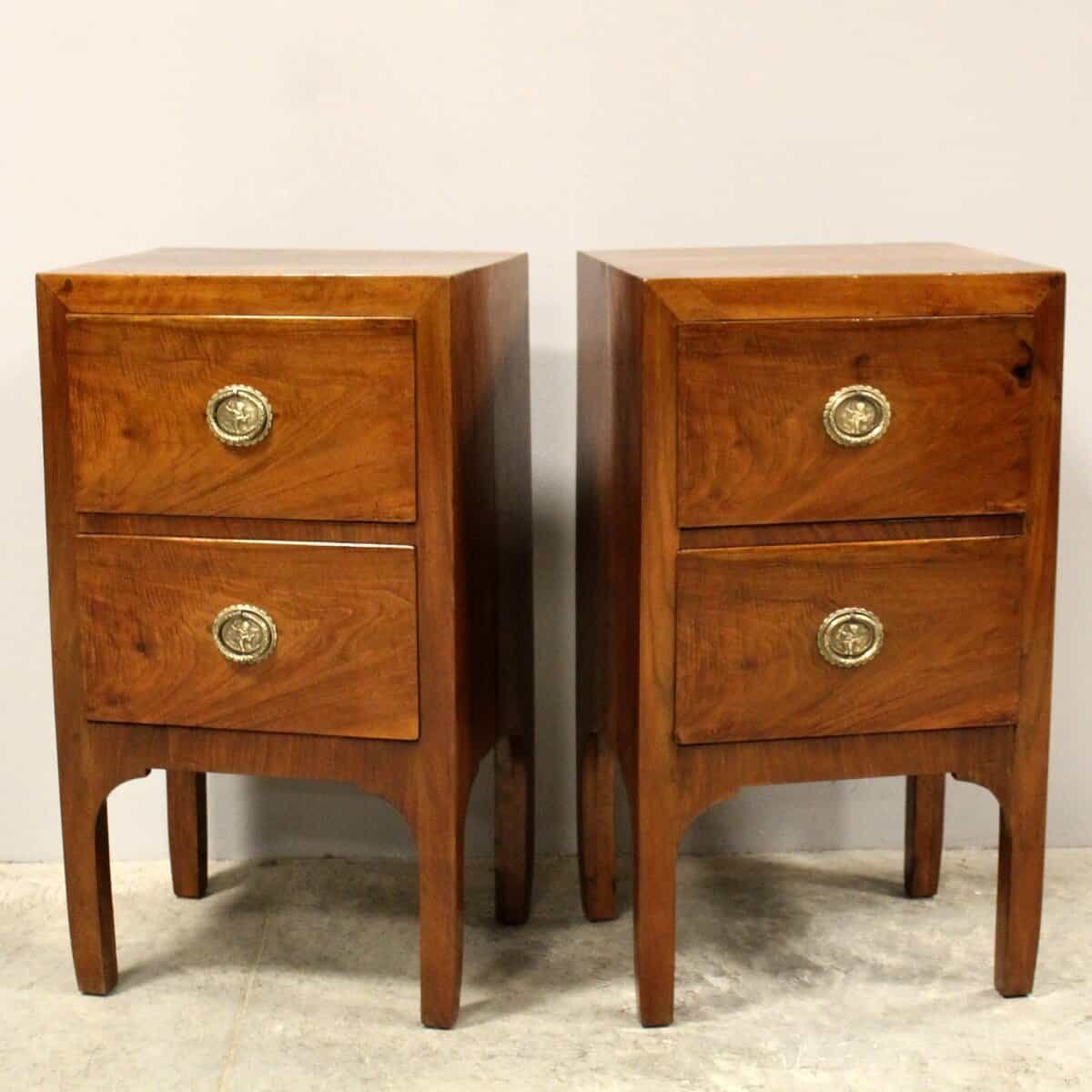 Pair of Directoire Period Bedside Tables - JAA
