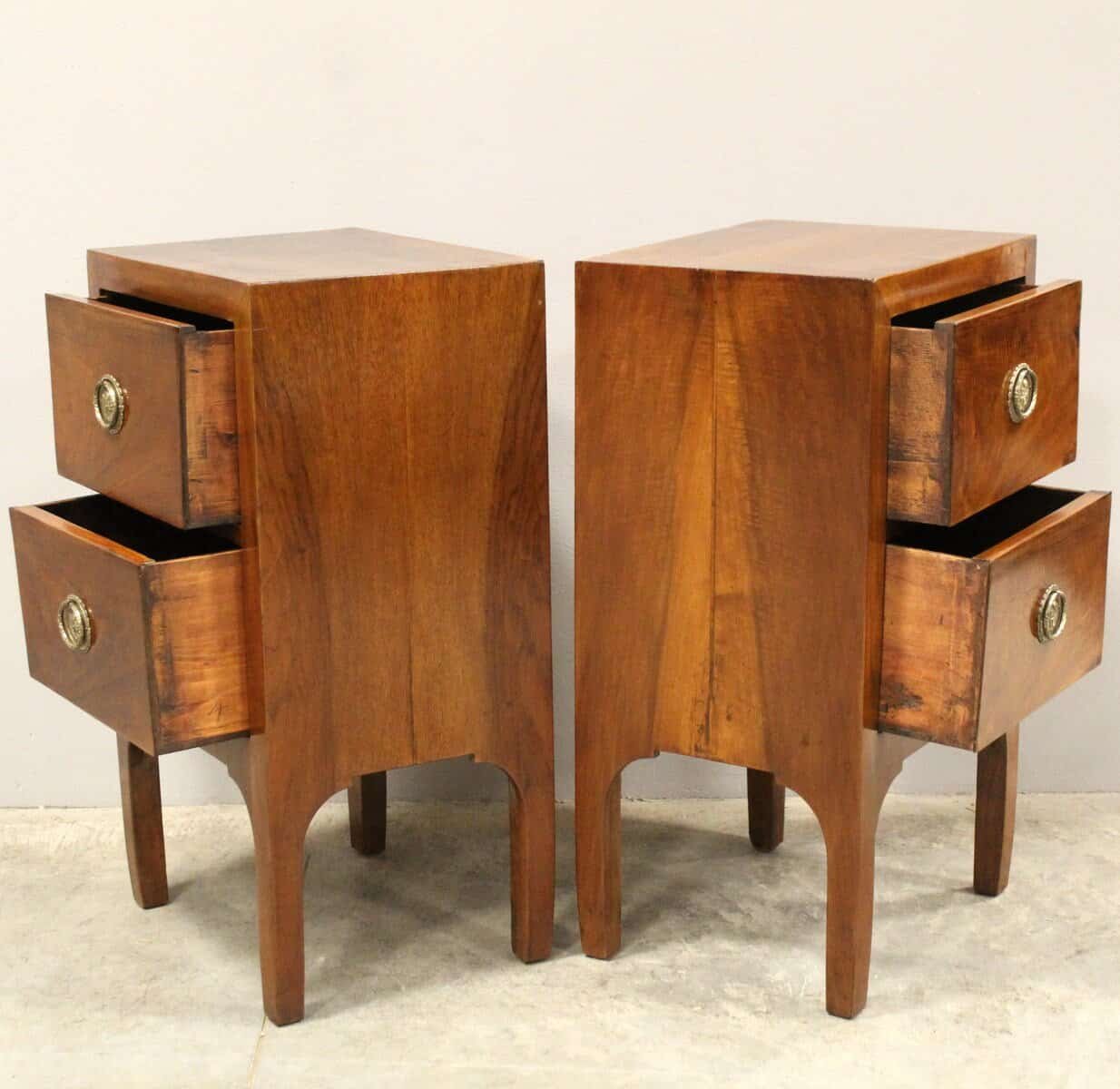 Pair of Directoire Period Bedside Tables - JAA