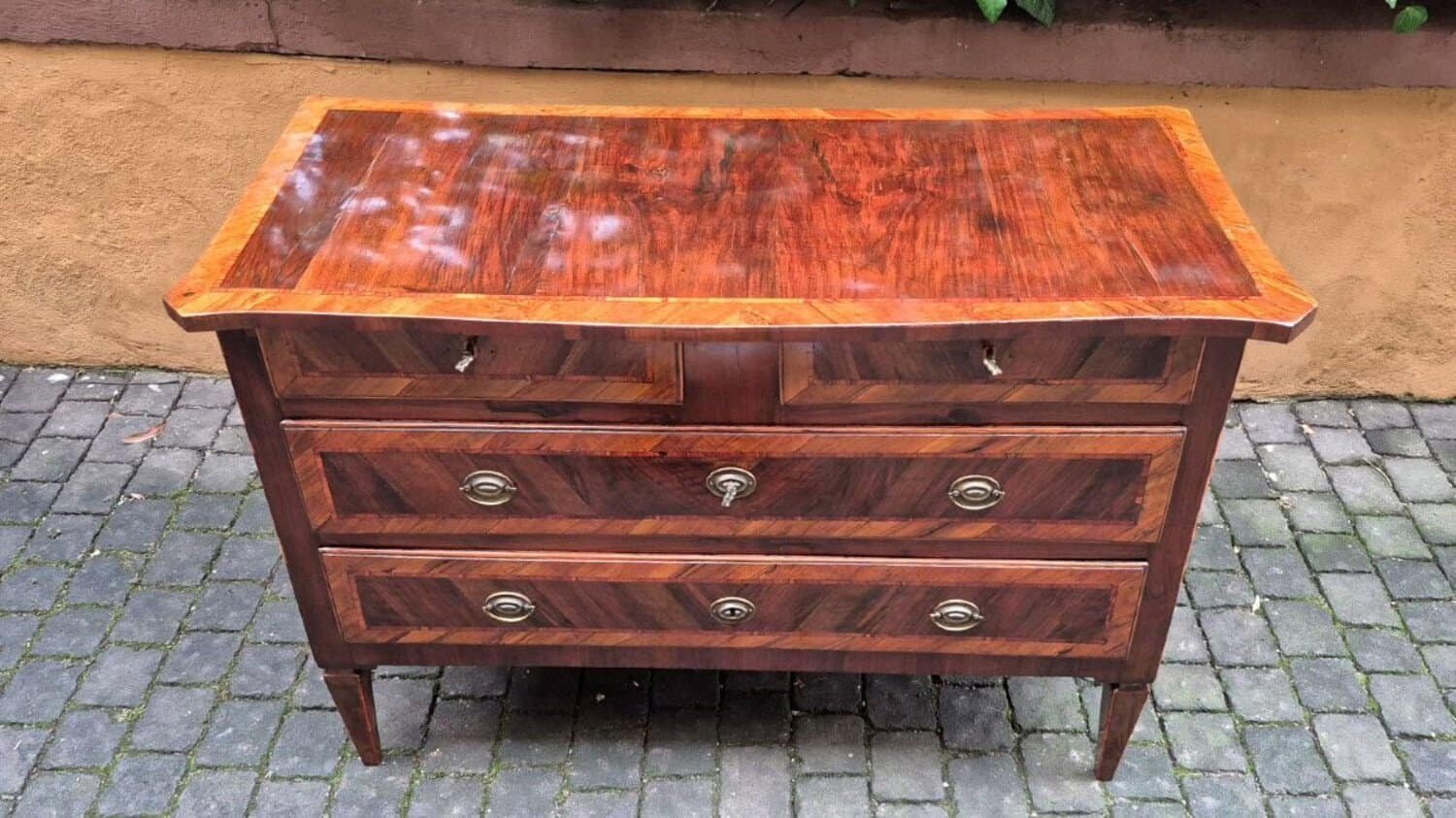 Antique Louis XVI Chest Of Drawers With Thread From The 18th Century - JAA