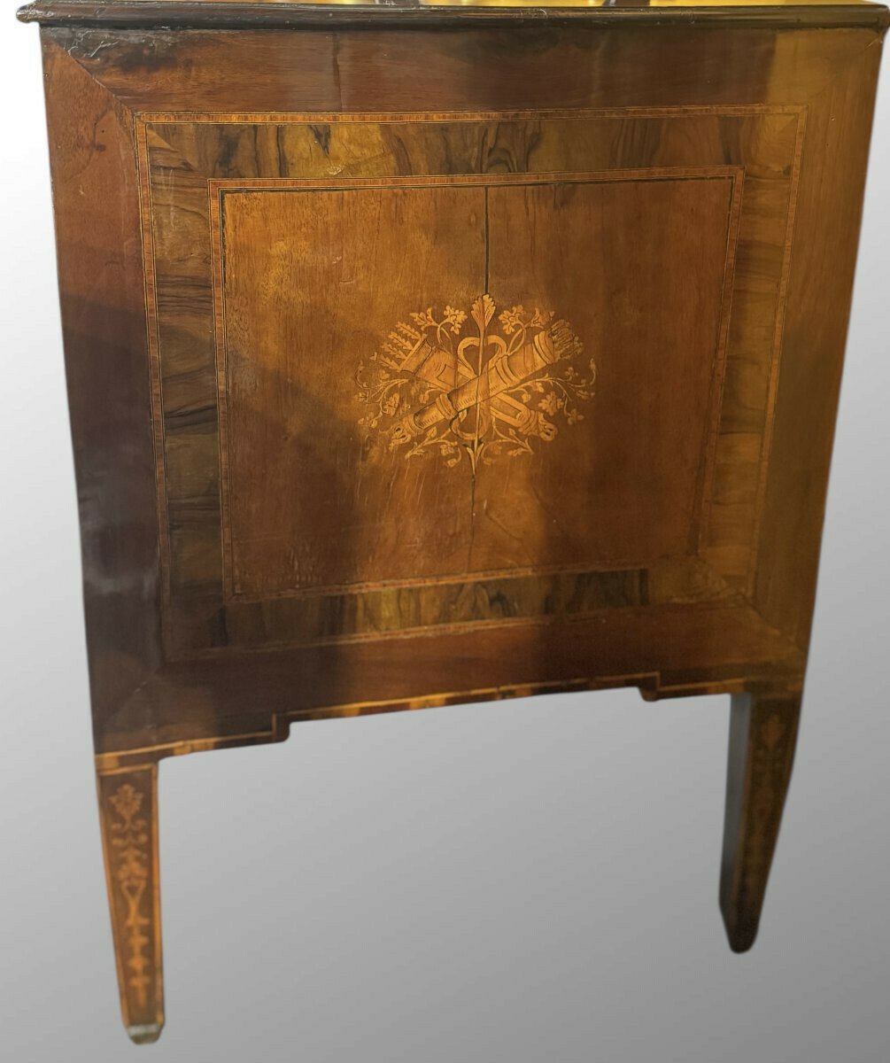 Antique Louis XVI Inlaid Chest Of Drawers - JAA