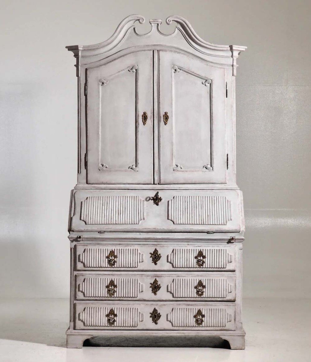 Scandinavian two-parts bureau, 1770 - JAA