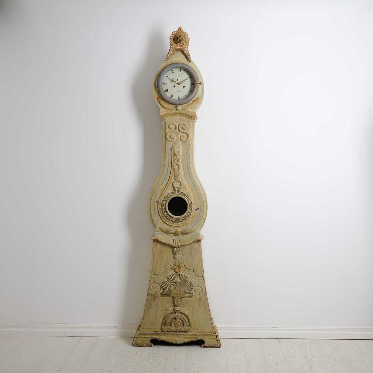 Antique Long Case Clock from Norrbotten in Gustavian Style Circa 1820 - JAA
