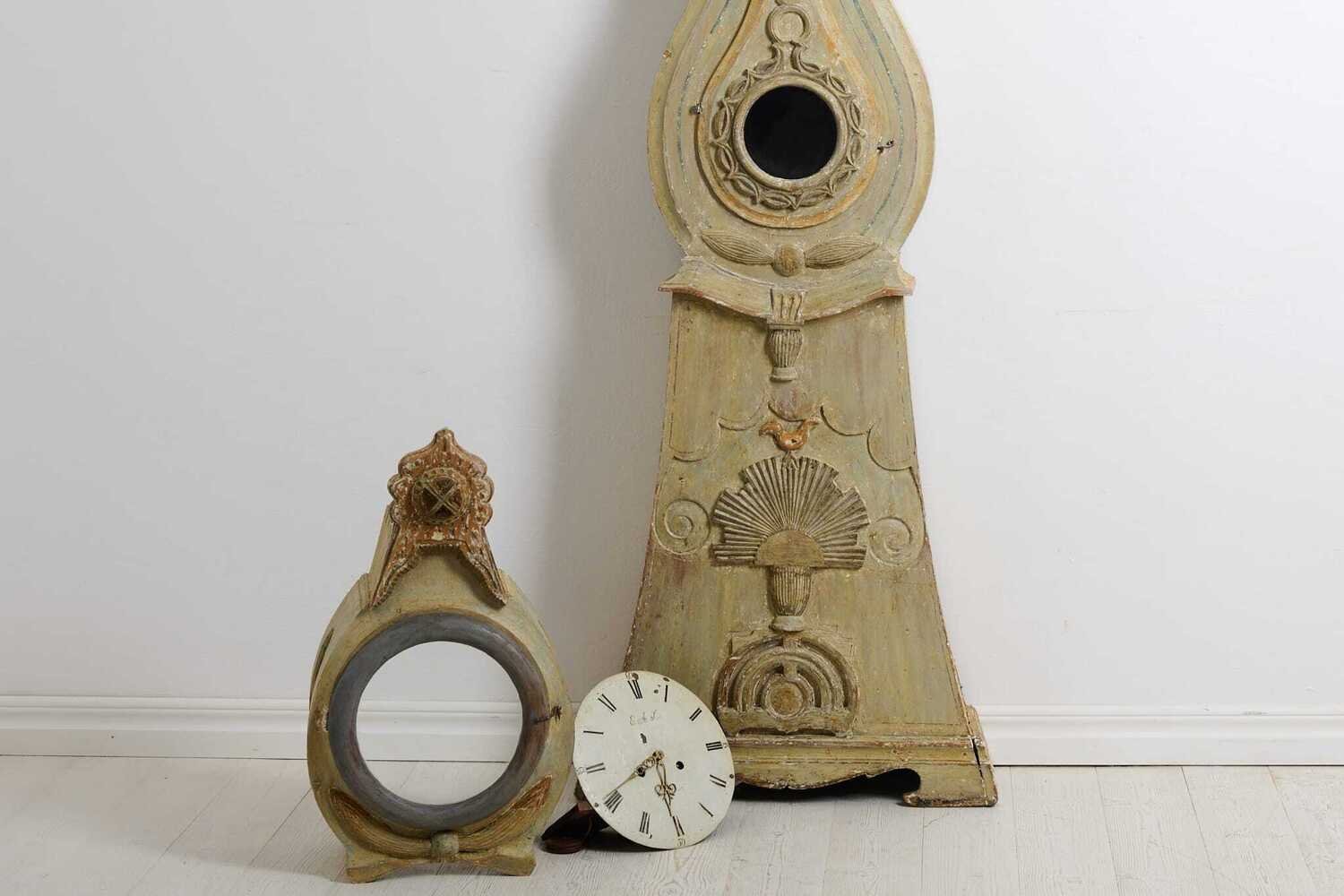 Antique Long Case Clock from Norrbotten in Gustavian Style Circa 1820 - JAA