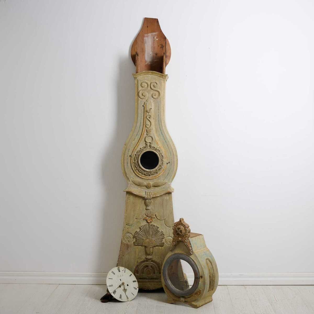 Antique Long Case Clock from Norrbotten in Gustavian Style Circa 1820 - JAA