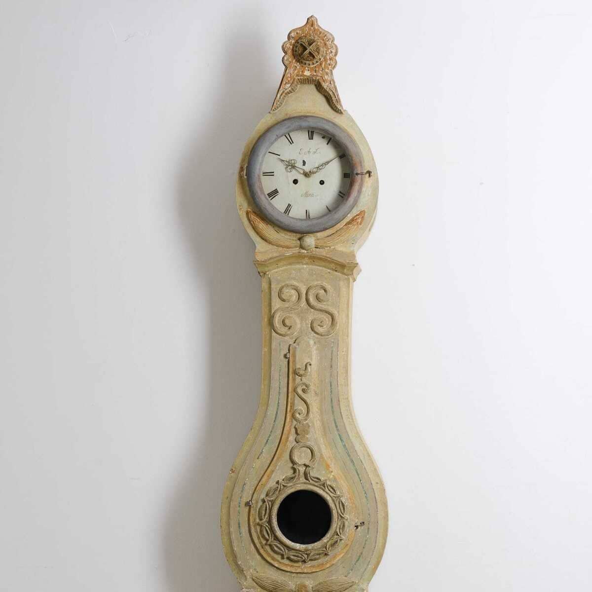 Antique Long Case Clock from Norrbotten in Gustavian Style Circa 1820 - JAA