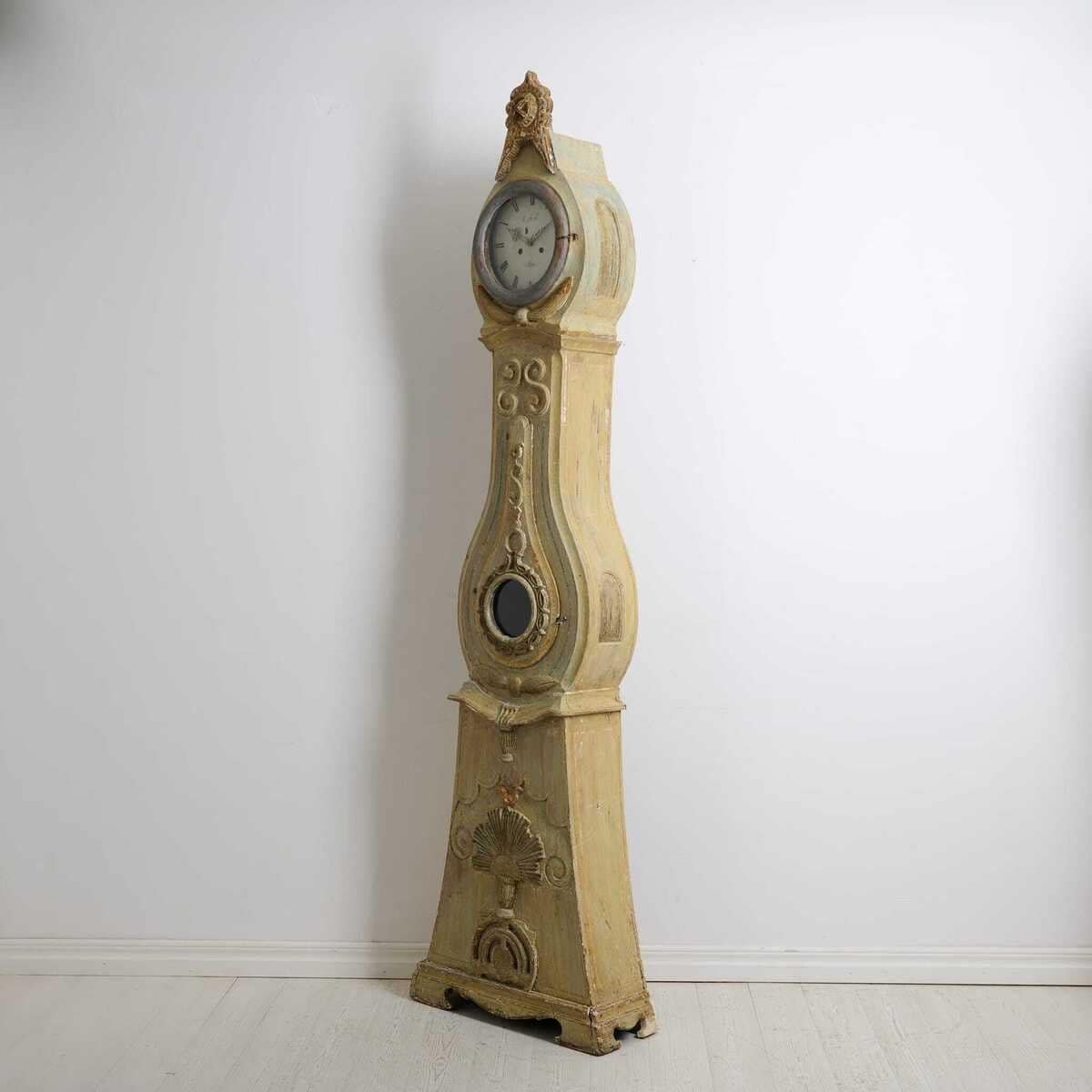 Antique Long Case Clock from Norrbotten in Gustavian Style Circa 1820 - JAA