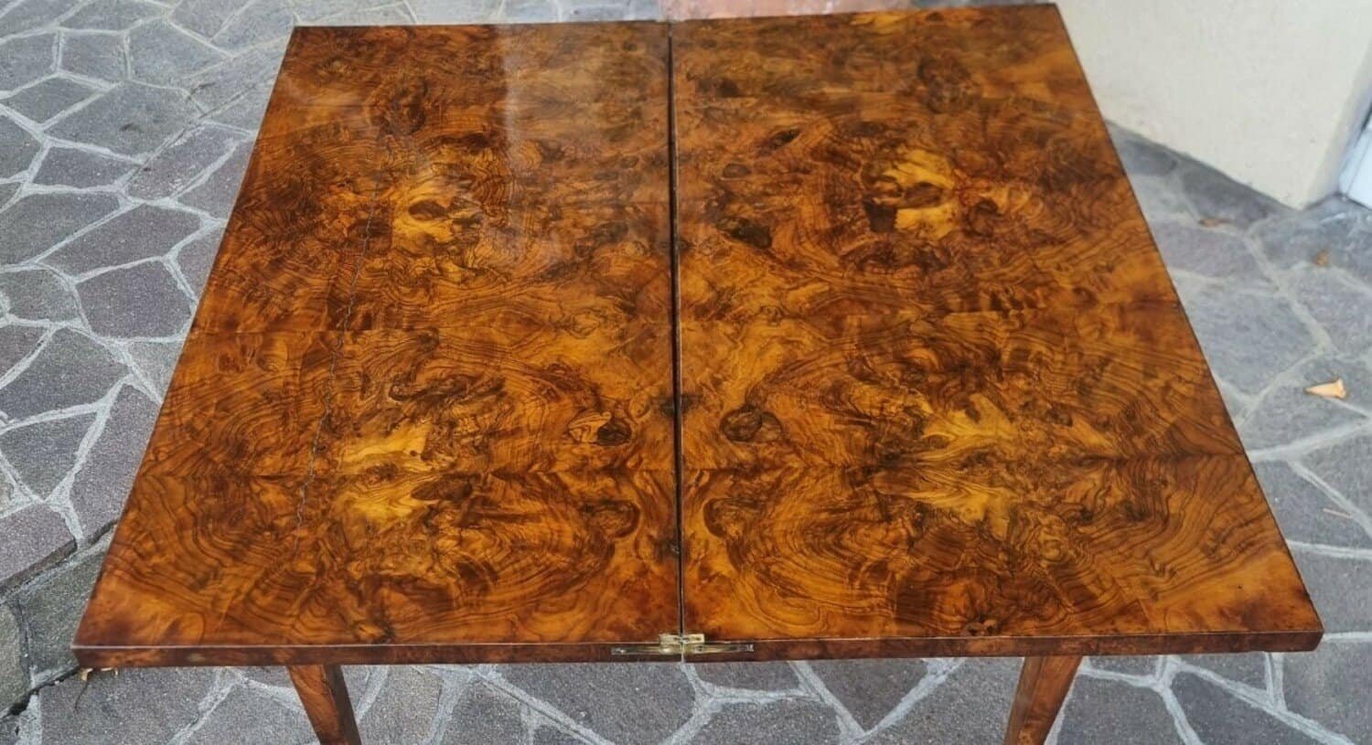 Directoire 1800 Walnut Burl Gaming Table - JAA