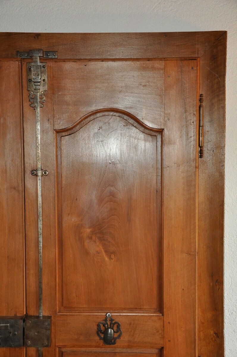 Double-sided Double-leaf Communicating Door In Walnut - JAA