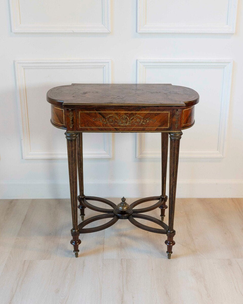 Napoleon III Marquetry Side Table, France, circa 1870 - JAA