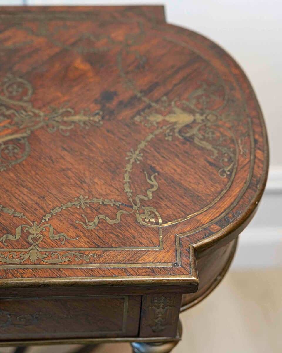 Napoleon III Marquetry Side Table, France, circa 1870 - JAA