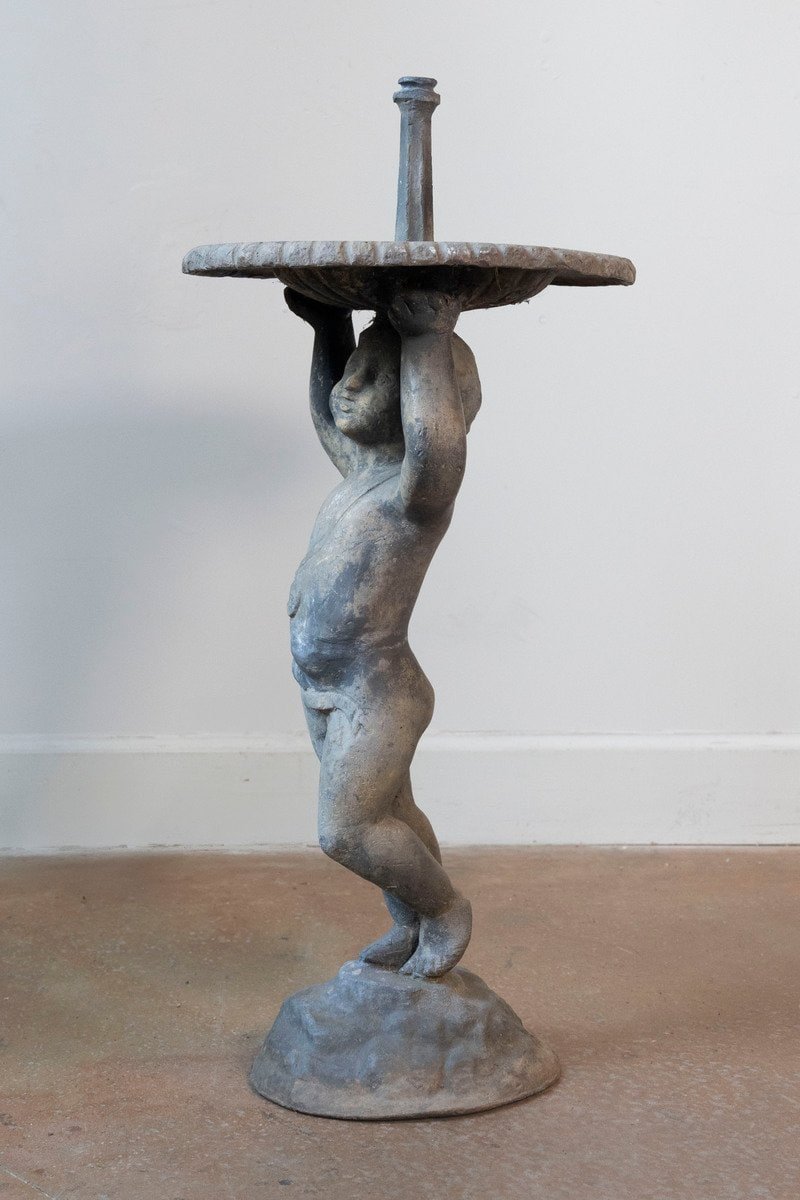 Early 20th Century Lead Putti Fountain, Circa 1920 - JAA