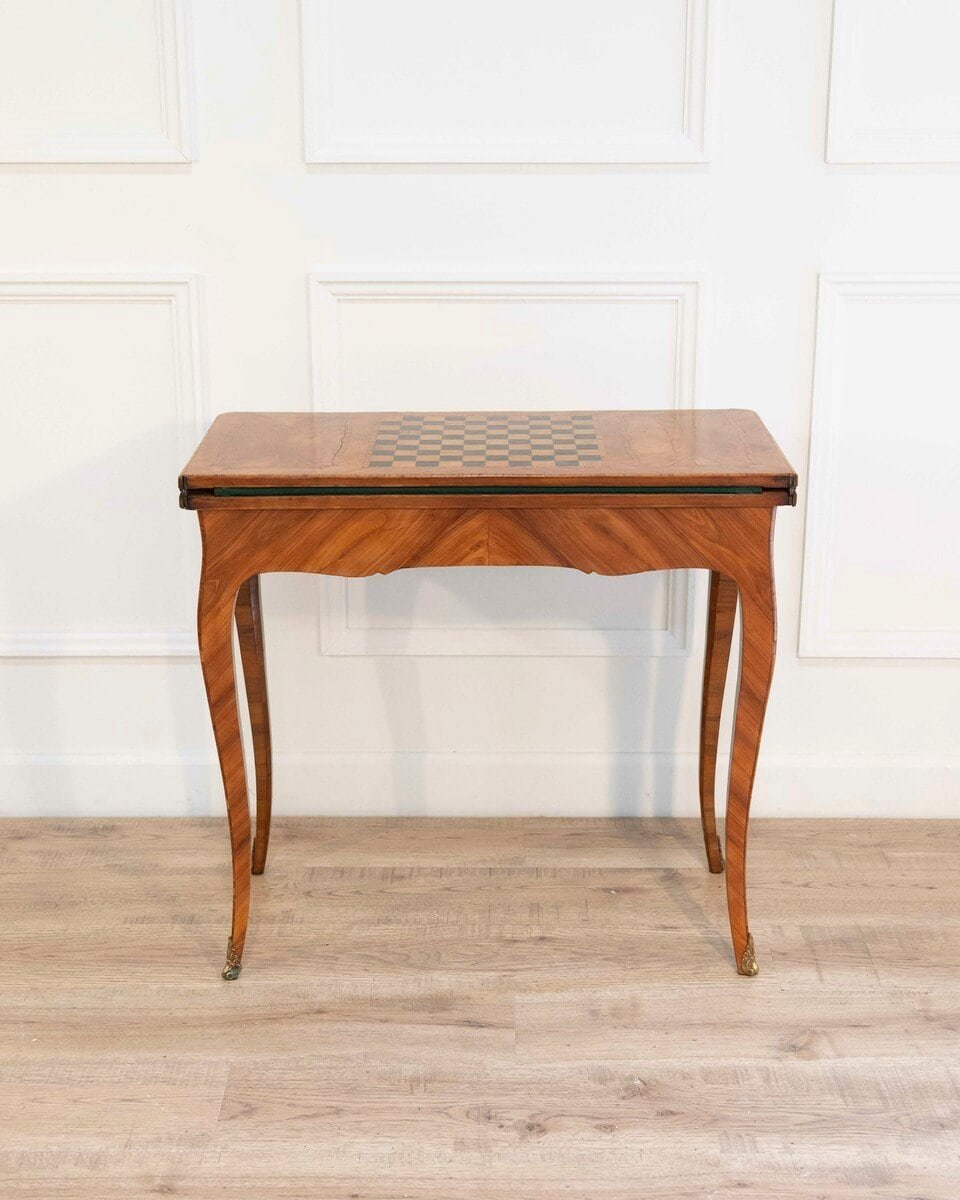 Table Game Louis XV, Rosewood Veneer - JAA